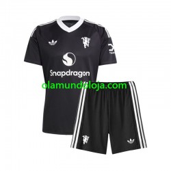 Camisola Manchester United Guarda-redes Criança Equipamento Terceiro 2024-2025 Manga Curta